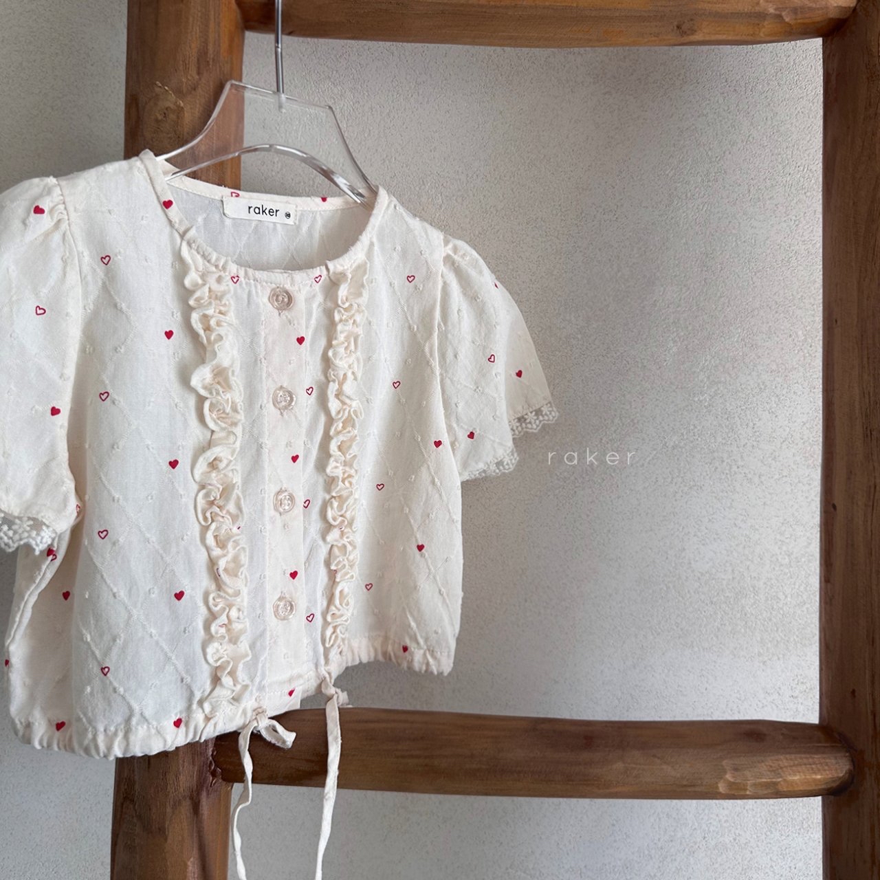 Raker | Frill blouse(Ivory L105-115)