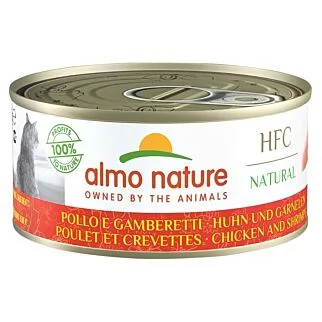 Almo Nature HFC Natural 雞肉+鮮蝦 貓罐頭 150gx24