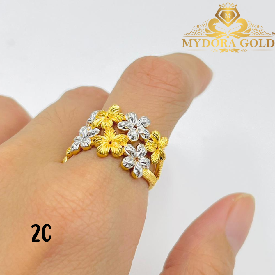 MYDORA Cincin Bunga Daisy Duo-Layer (5G) l EMAS 916/22K