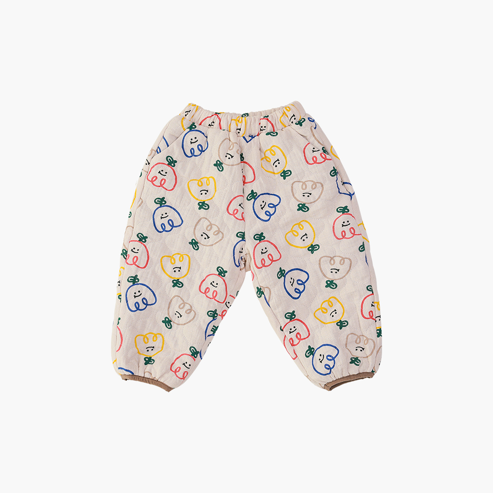 UBMOM 2023 Winter Lovely Series Tulip 鬱金香絨球絎縫棉褲