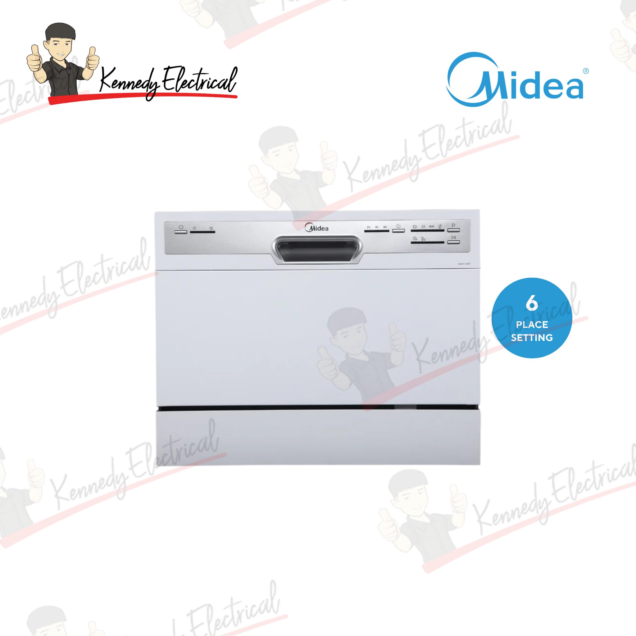Midea 6 Place Setting Table Top Dishwasher WQP6-3607