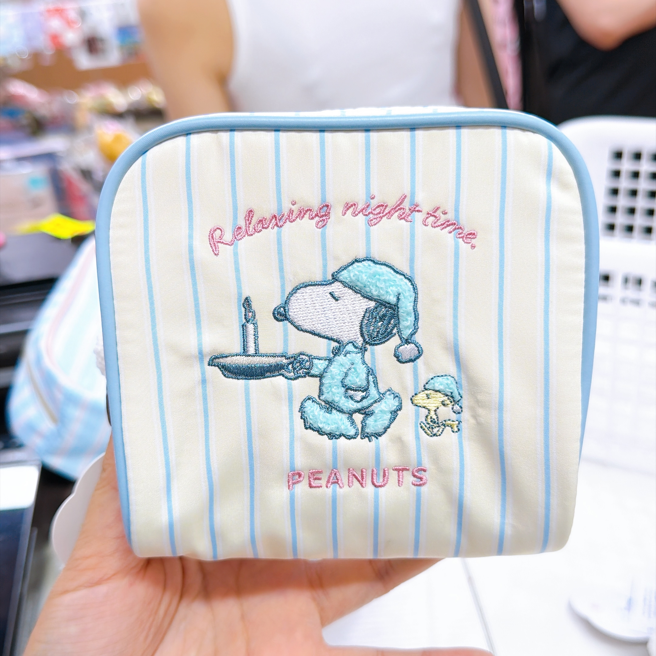 日本直送Snoopy Olaf新款瞓覺系列 正方形化妝包
