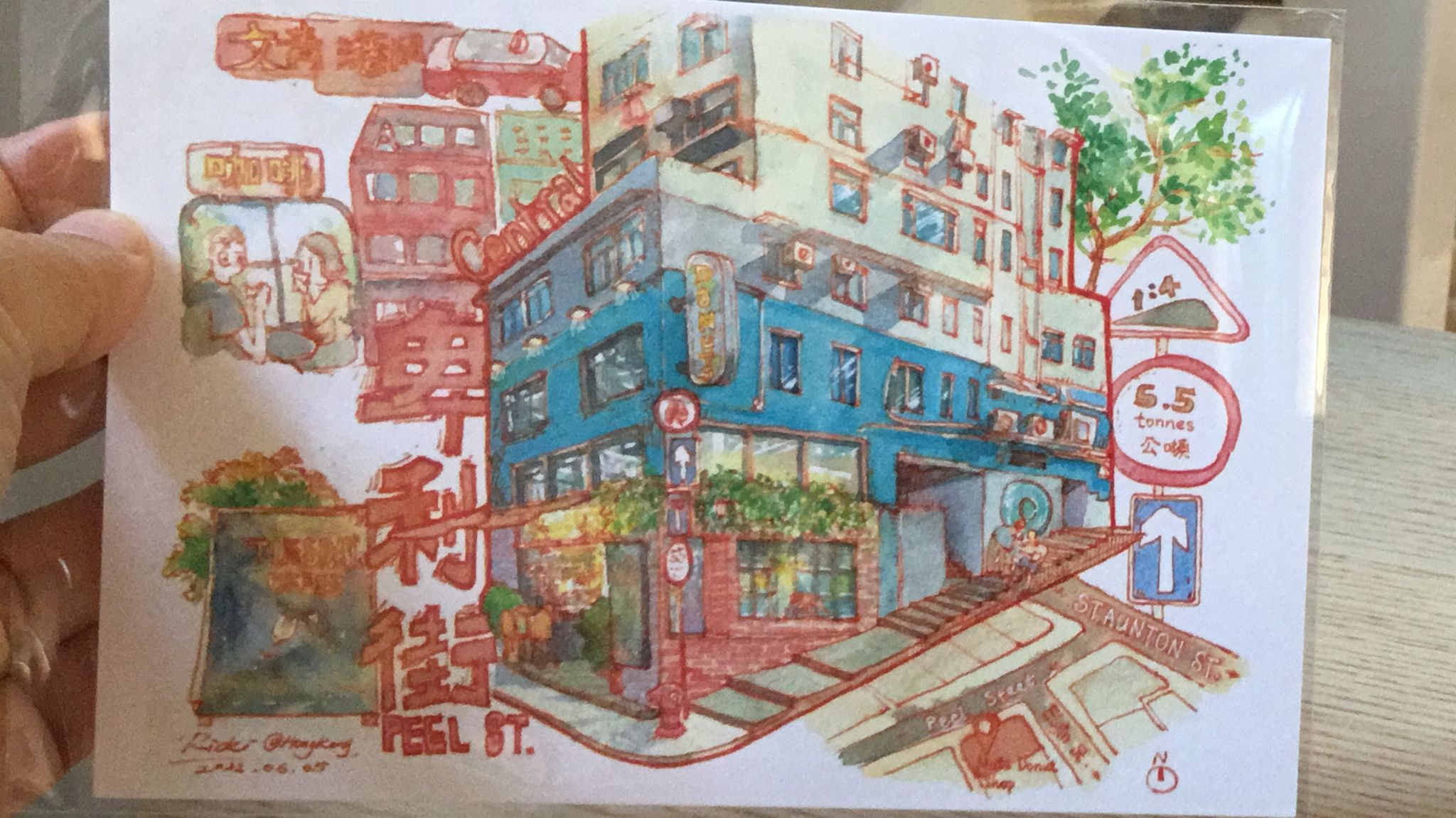 Raart postcard peel street