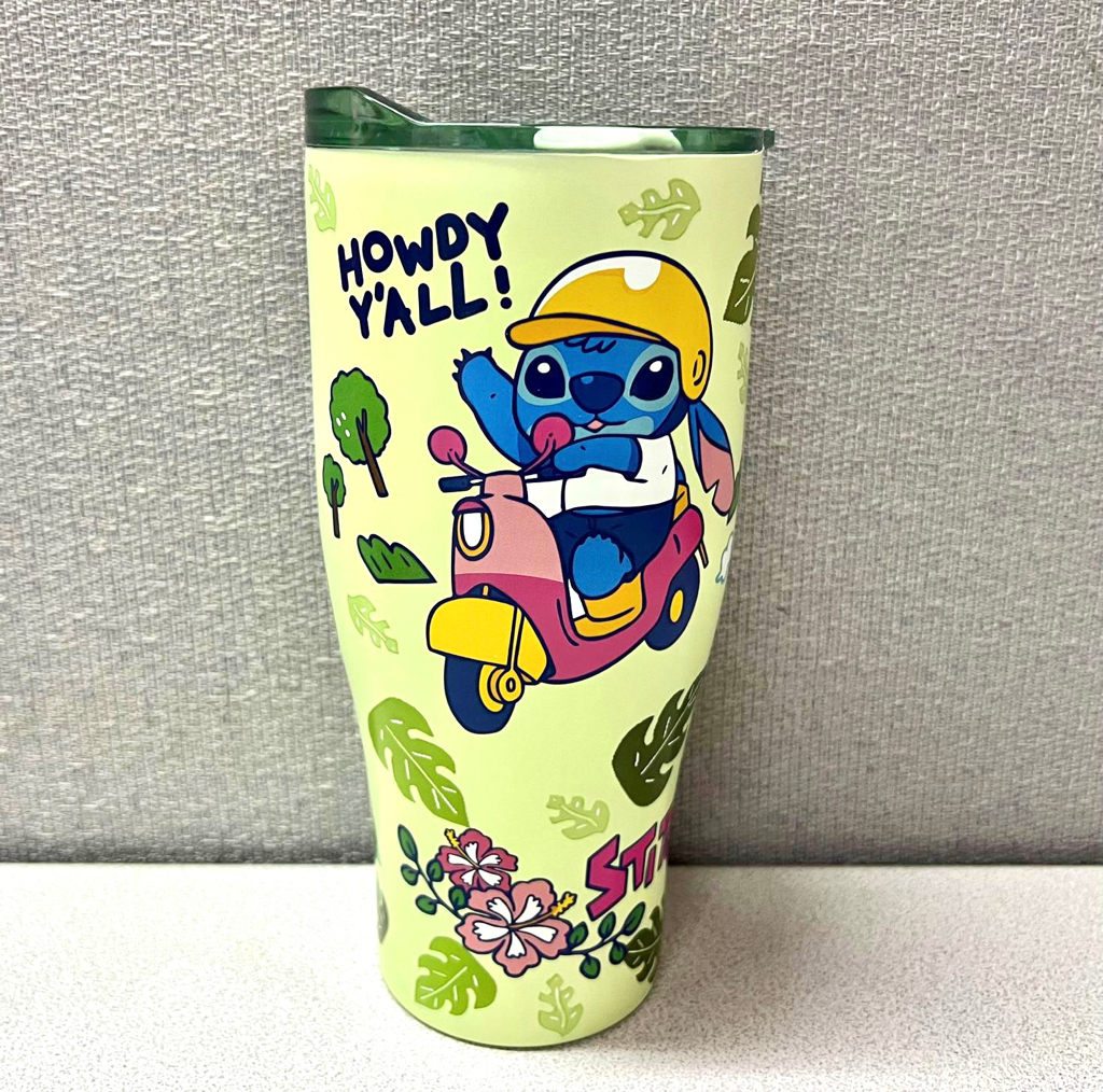 🇹🇼台灣限定 史迪仔 900ml 保冷保暖不鏽鋼特大容量雙飲杯