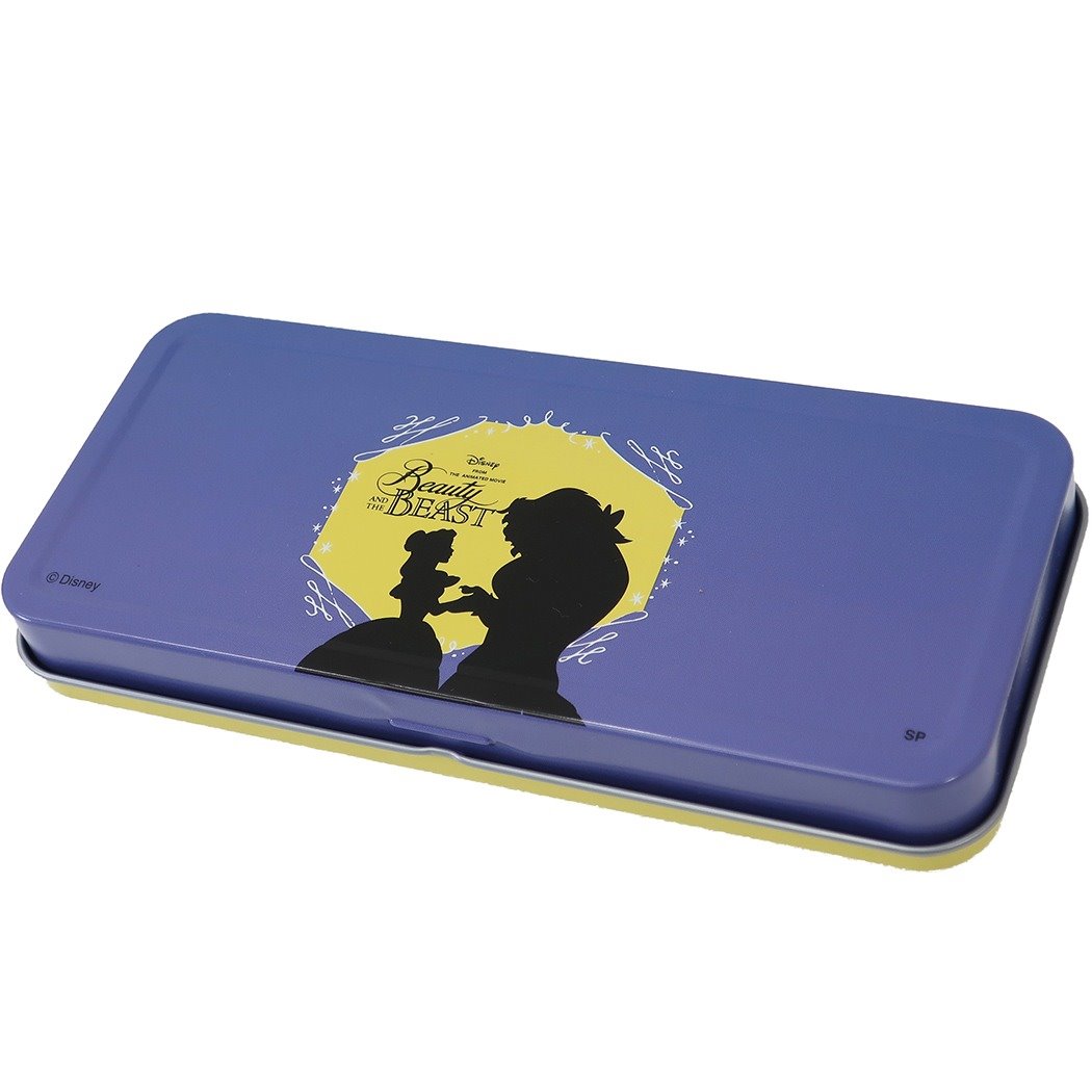 [現貨] [日本製] 美女與野獸鐵筆盒 {TF790943}