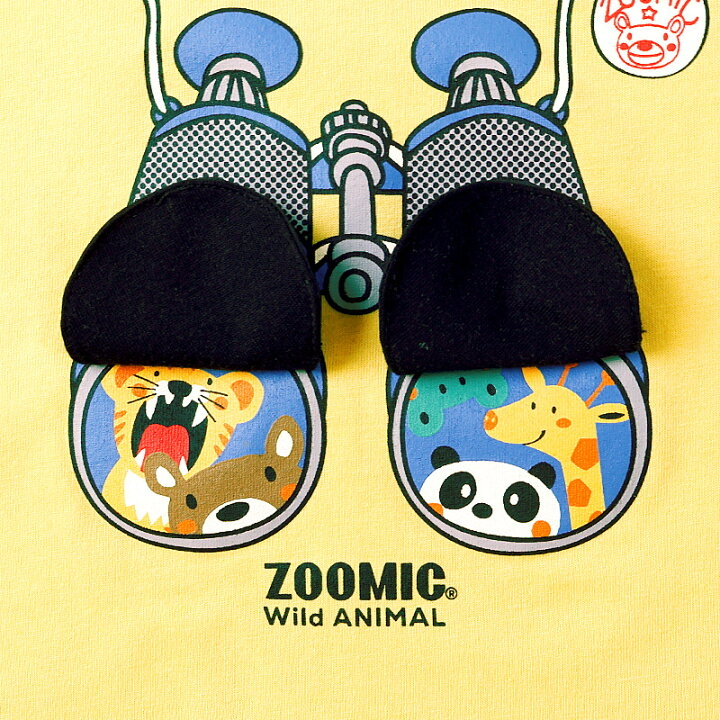 🇯🇵預訂 日本直送🇯🇵Zoomic兩色望遠鏡翻蓋前後印花撞色短袖T恤