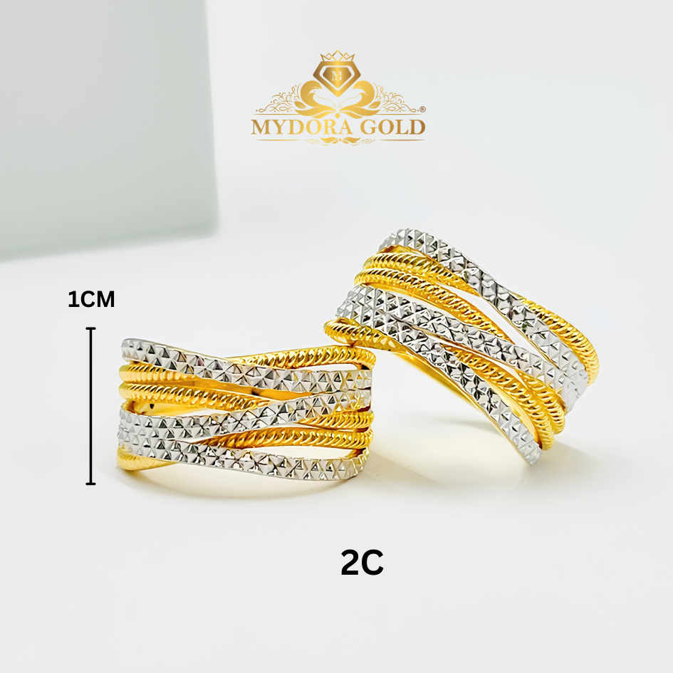 MYDORA Cincin Silang Signature 6 Layer (5G) l EMAS 916/22K