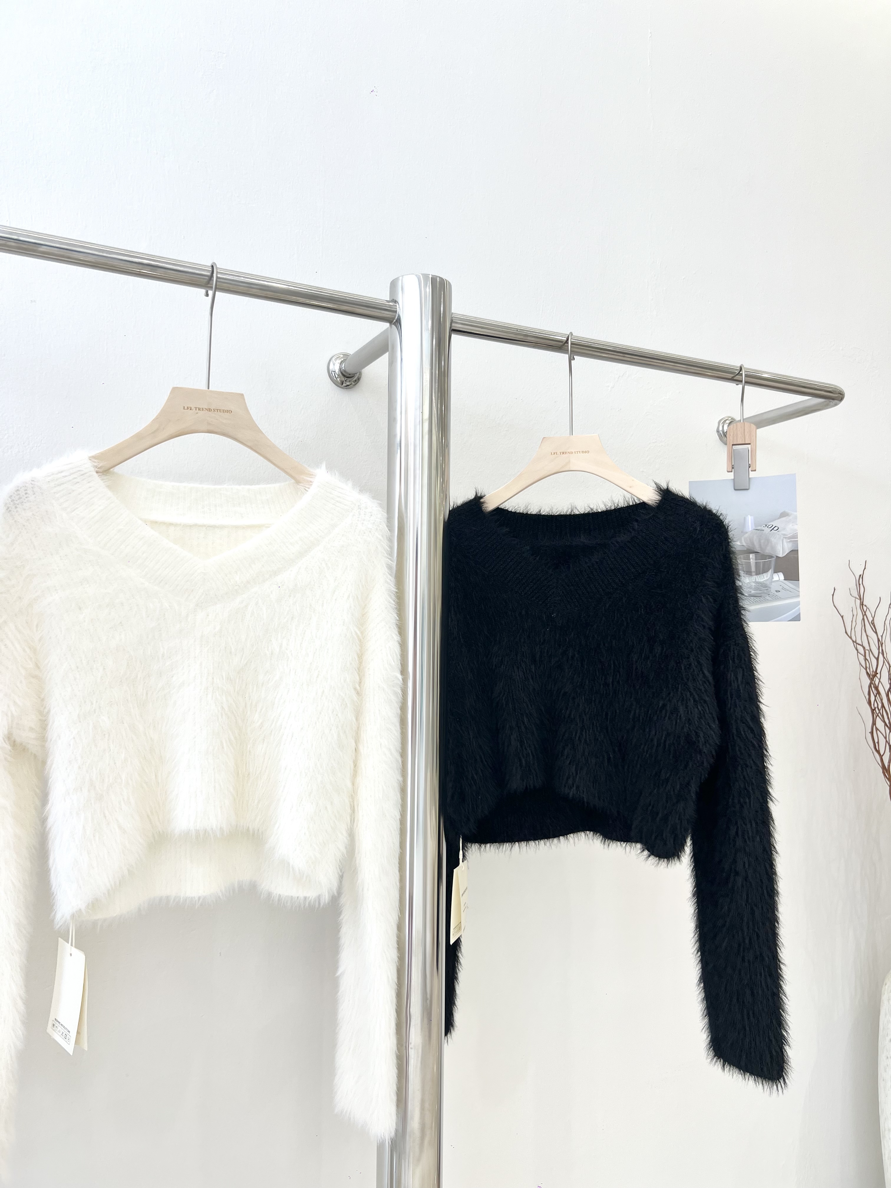 7061 高级水貂毛针织长袖