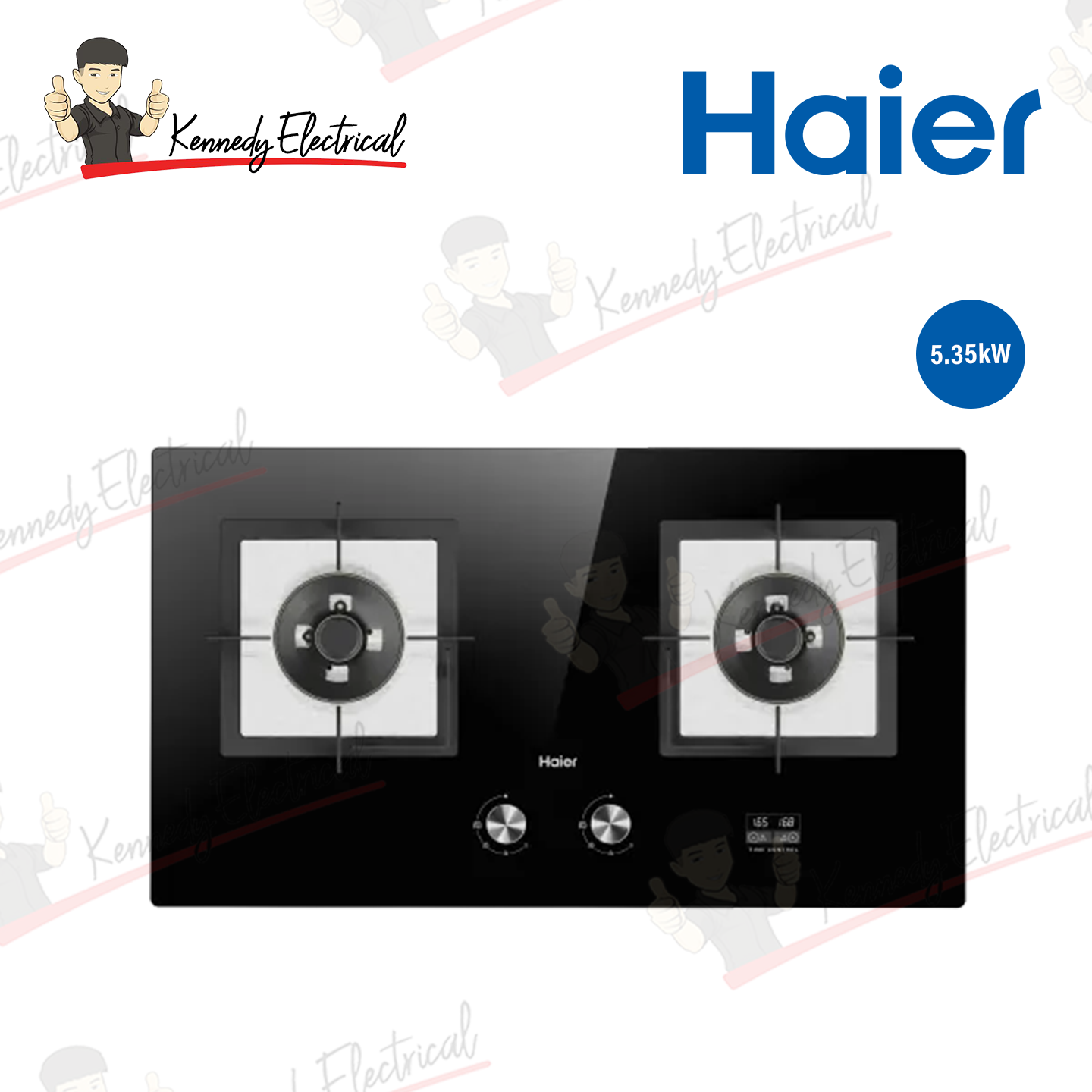 Haier 2-Burner Built-in Gas Hob with Timer (HC-Q68266BT)
