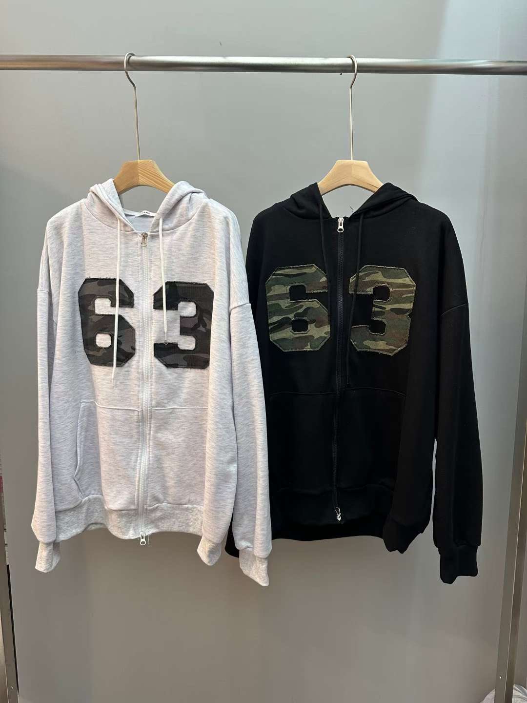 韓國迷彩雙拉鍊63 jacket 