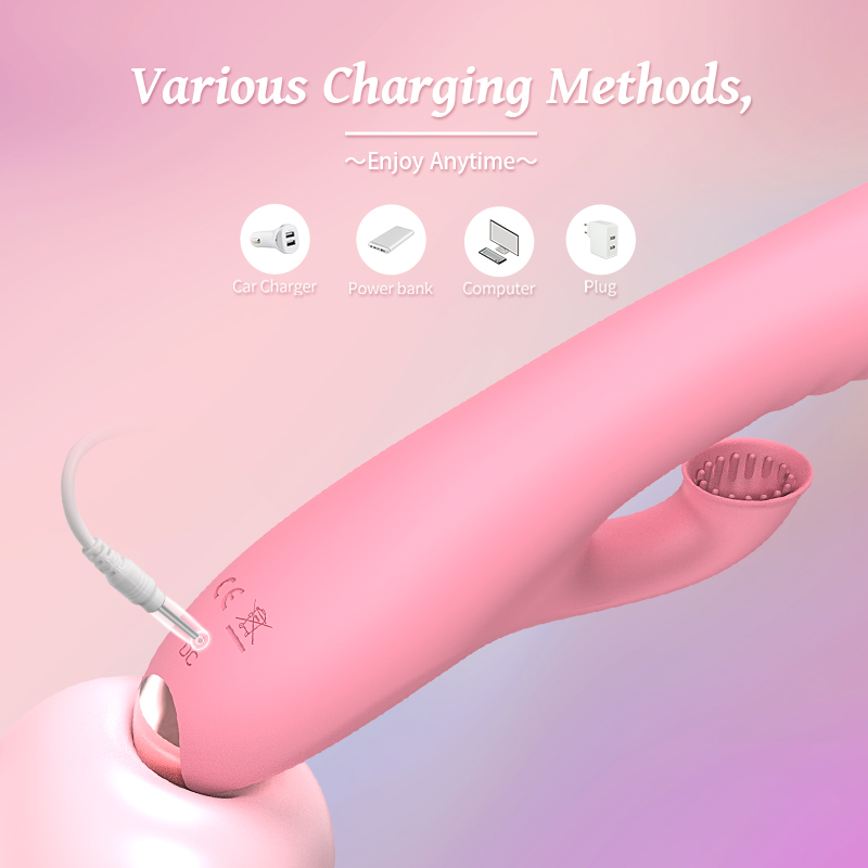 硅胶充电按摩棒女用 吮吸震动棒 成人用品G点USB女性情趣自慰AV棒