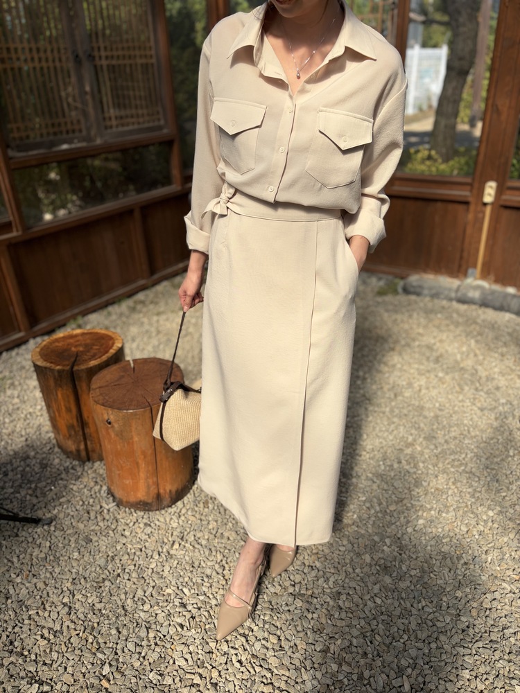The Colette Wrap Set (Light Beige)