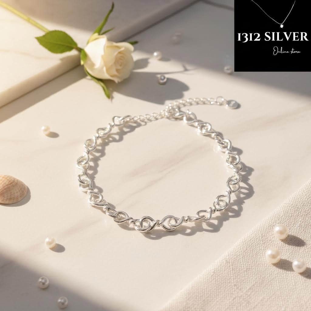 S925 - EB0132 Twisted Link Bracelet