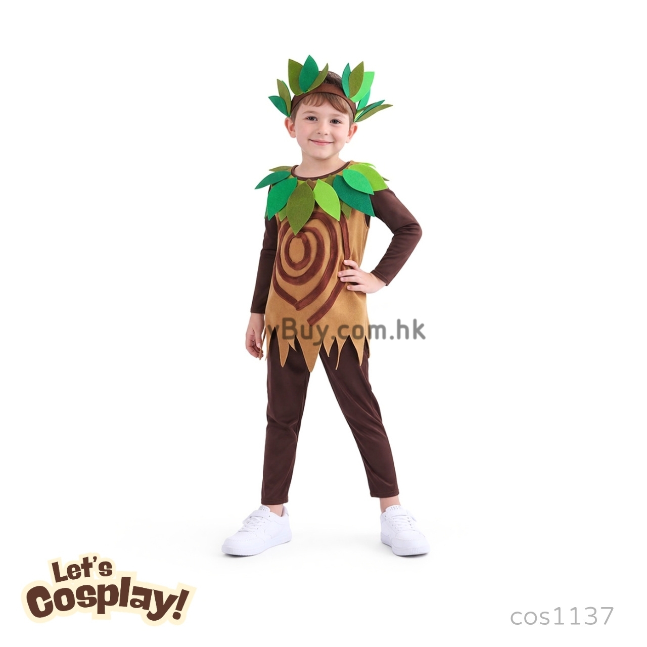 兒童森林樹木植物Cosplay服裝，適合萬聖節及表演活動，造型獨特舒適好穿