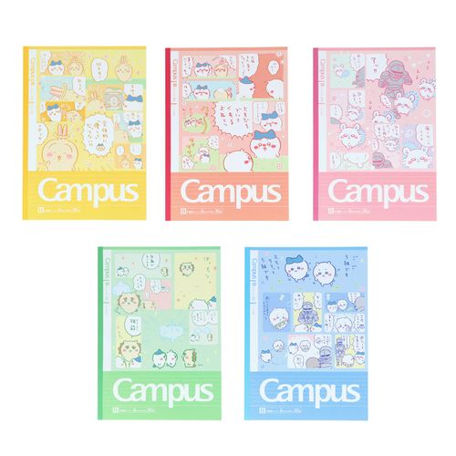 🆕【⭐訂購⭐】🌀 🇯🇵 日本直送 #日本製 #Campus x #Chiikawa 筆記本套裝（一套5本）［2款選］🌀 [ELGD-0091]