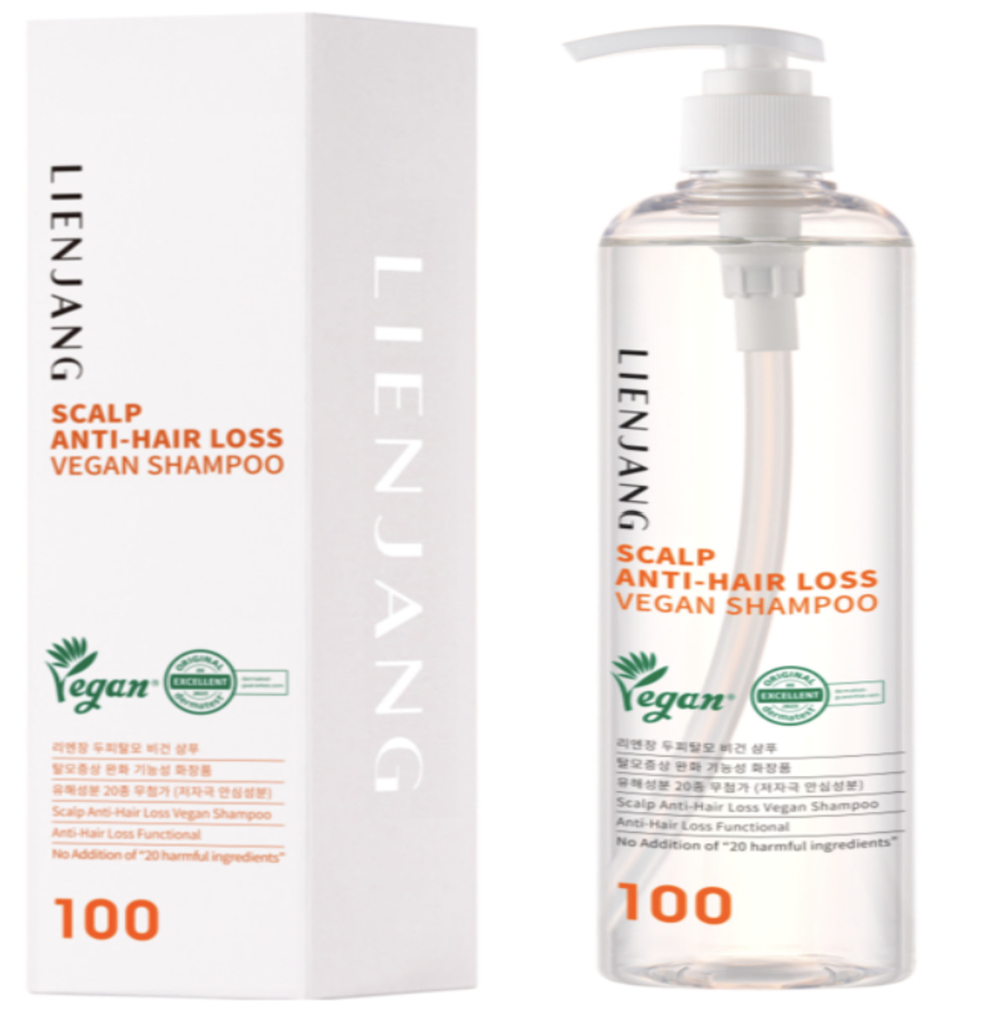 麗妍常 LIENJANG 天然提取防脱洗髮水 SCALP ANTI-HAIR LOSS VEGAN SHAMPOO 400ML (LJ008)**送同款旅行裝6ML X5片
