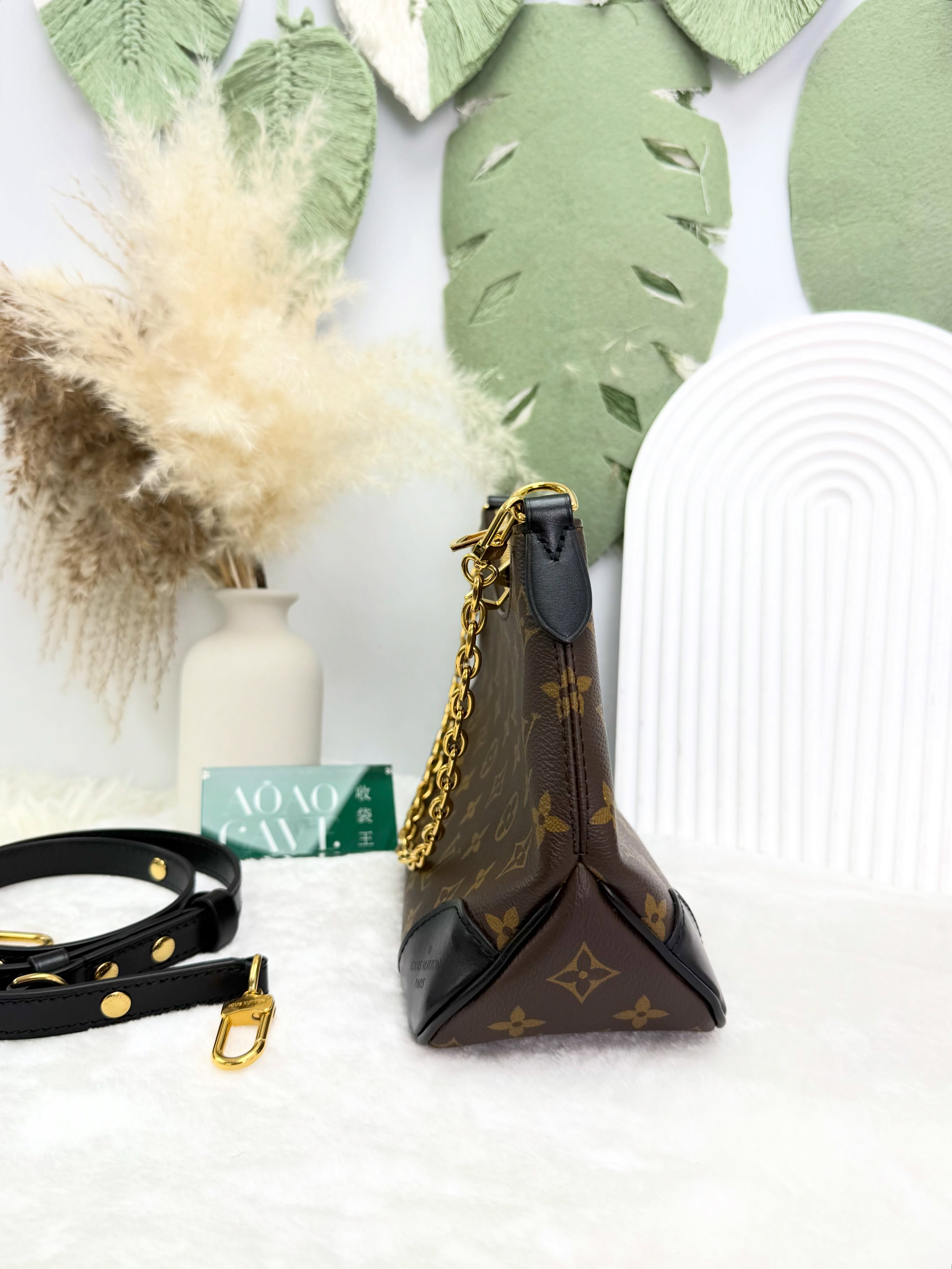 LV👜 PRE OWNED 🛍️老花黑牛🖤晶片款 有塵袋有單✨💼