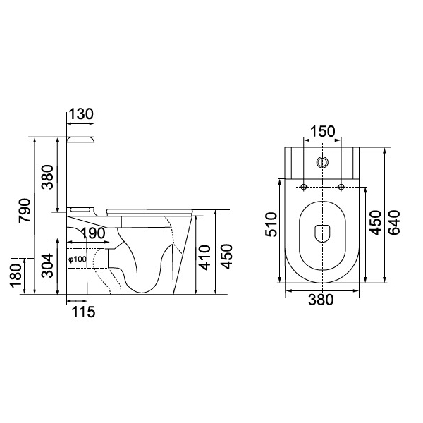 Richford R696G 灰色 超旋轉沖水 自由咀座廁