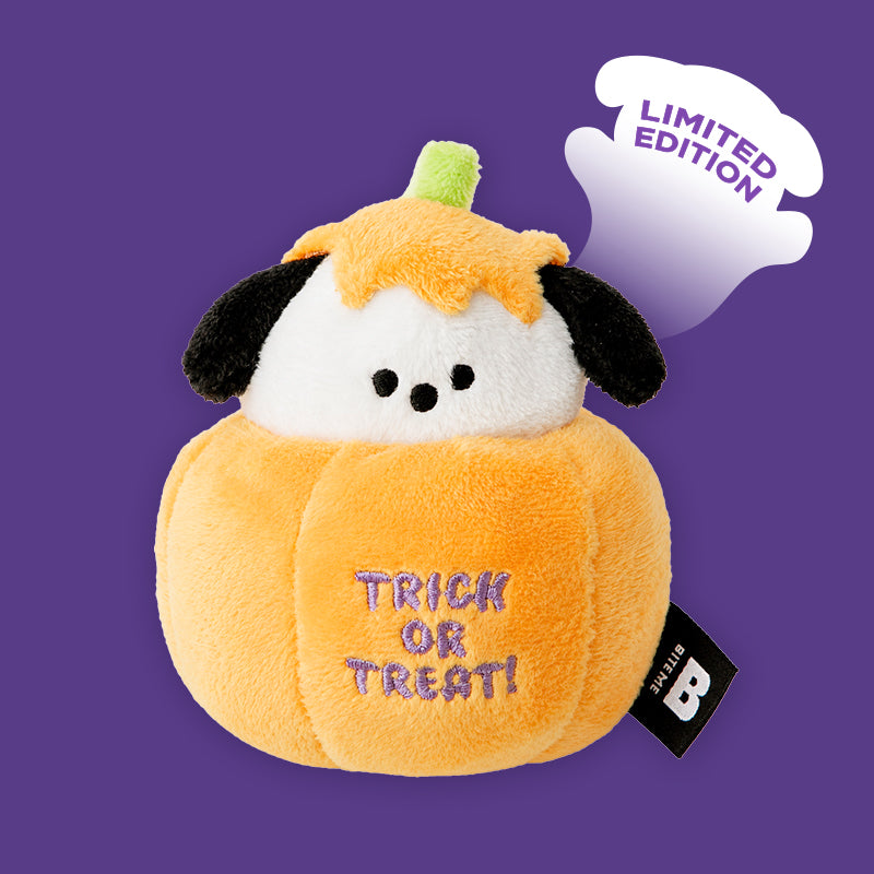 BITE ME🇰🇷 萬聖節限定！南瓜小狗彈力發聲玩具