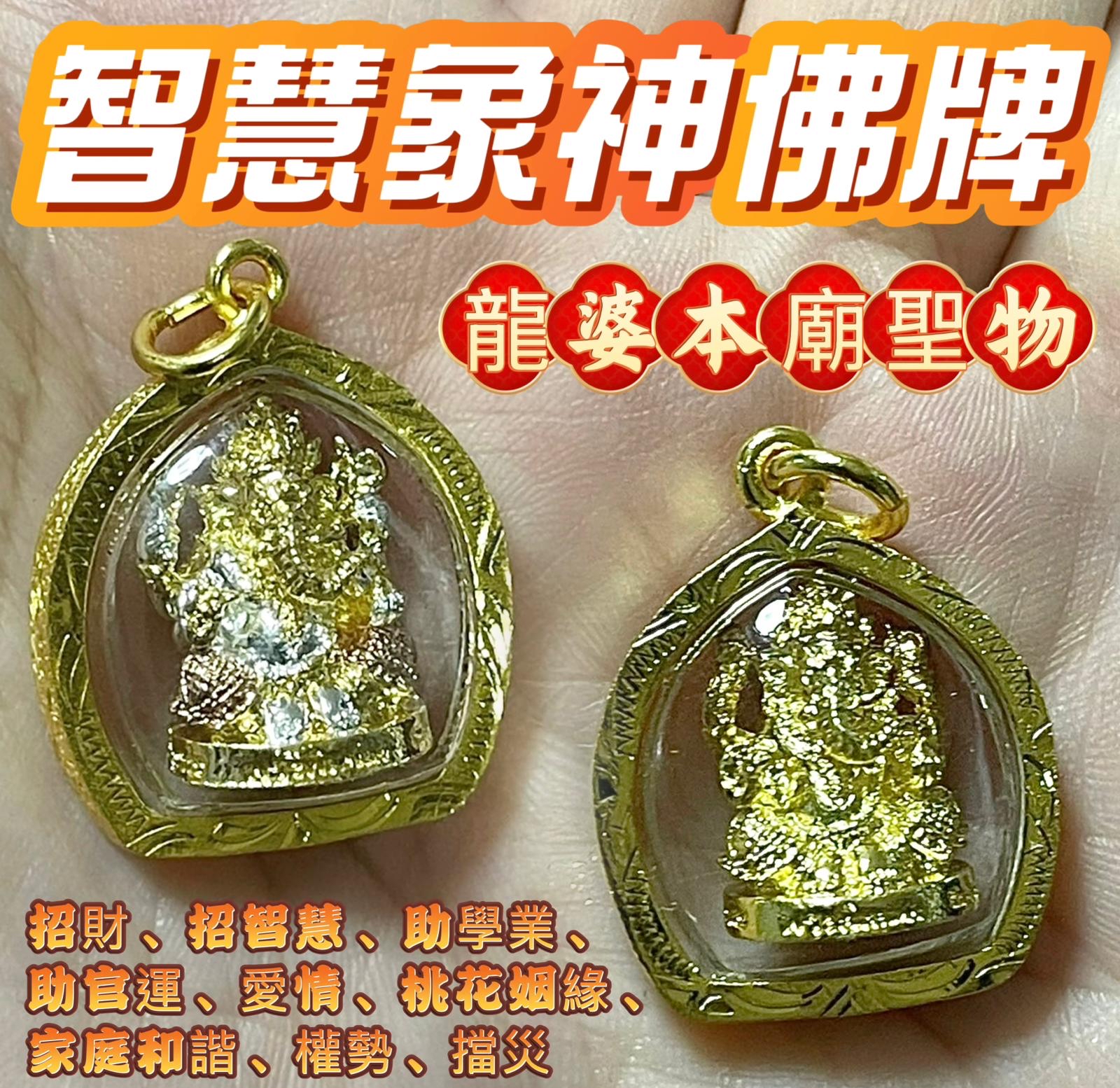 ✴️龍婆本廟供請✴️智慧象神佛牌✨