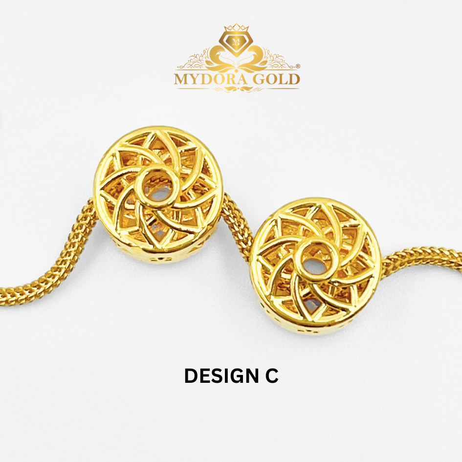 MYDORA Bead Kerawang Full Gold (5G) l EMAS 916/22K