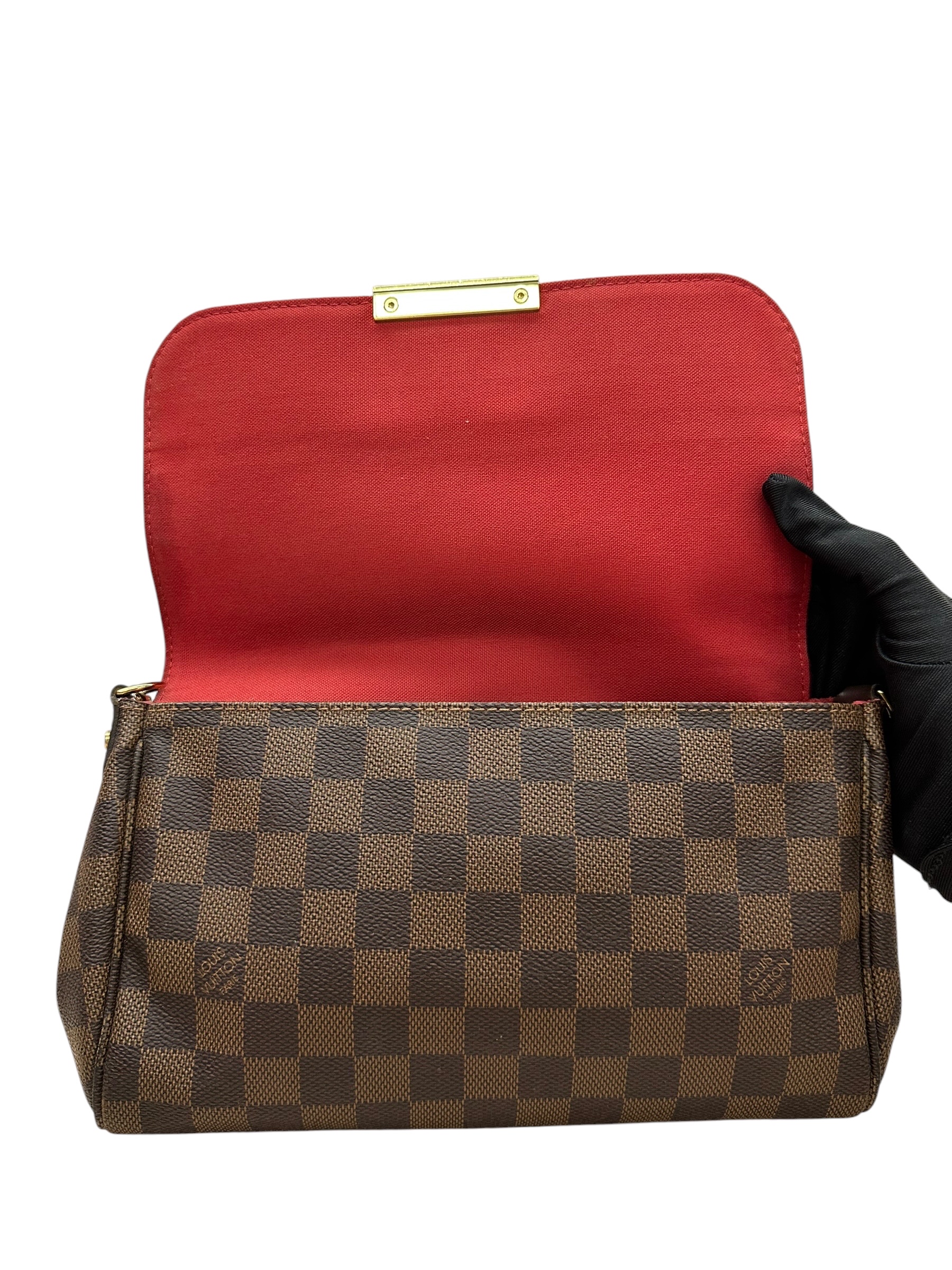 Pre-owned Louis Vuitton Damier Ebene Favorite MM bag / Product Code: 081202