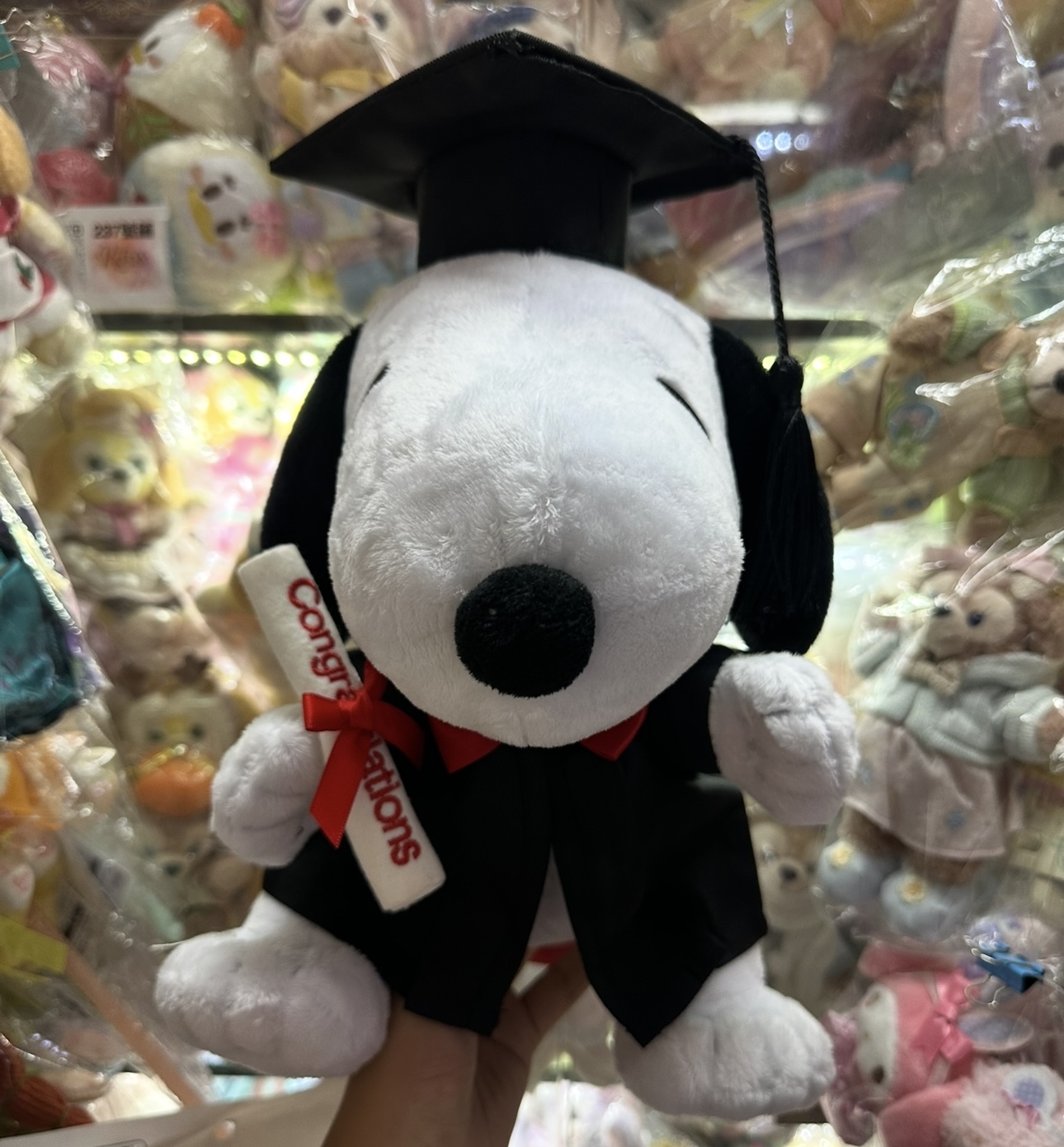 日本 snoopy 畢業公仔 