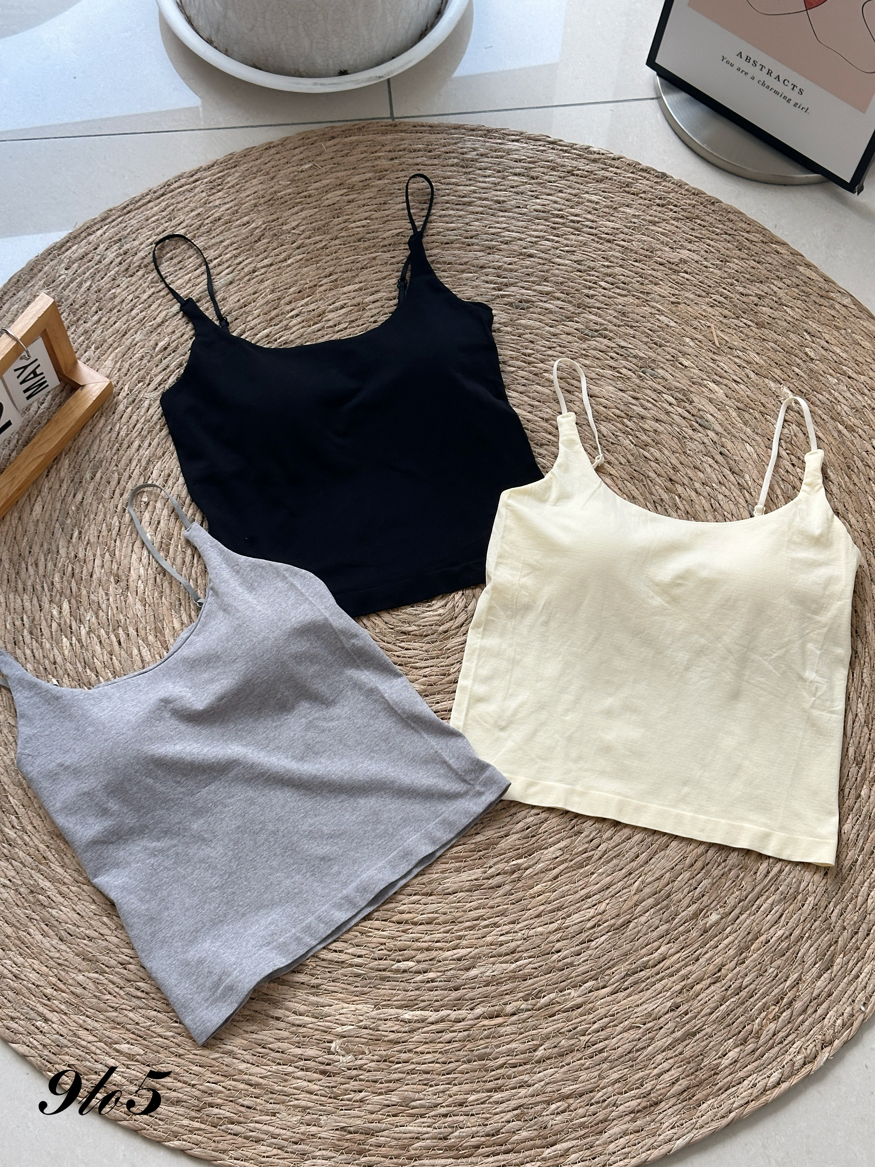 T4161 Sleeveless Bra Top - 3 Colors 