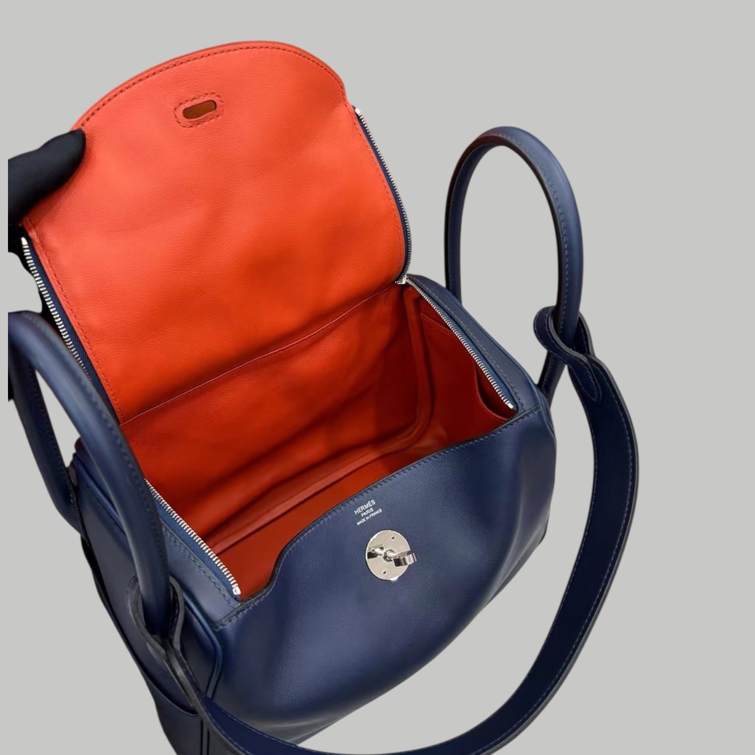 Hermes Lindy mini swift 藍色