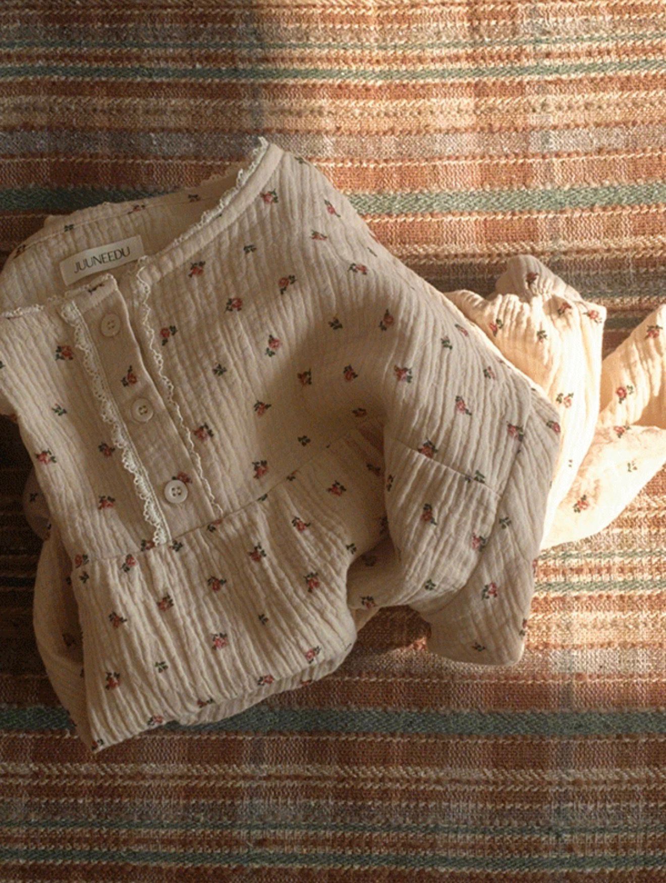 JUUNEEDU玫瑰蕾絲睡衣套裝🌹