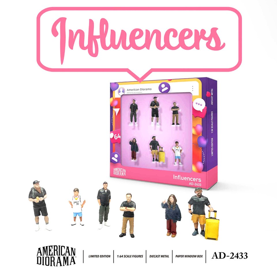 American Diorama 1/64 Figure Set: Influencers - AD-2433