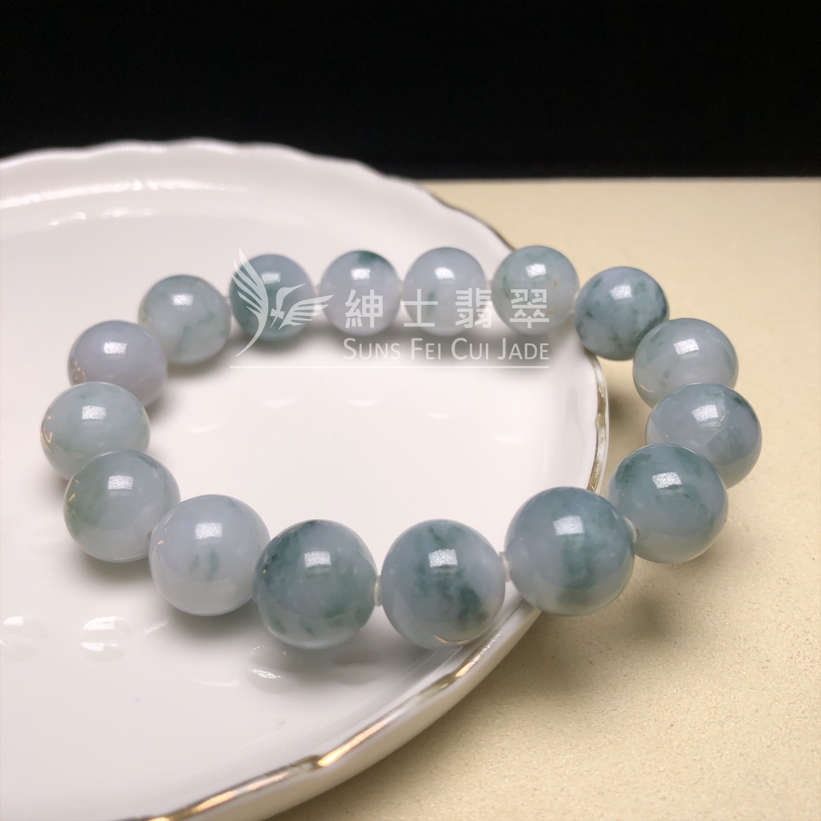 飄綠花手串13mm  CA00605