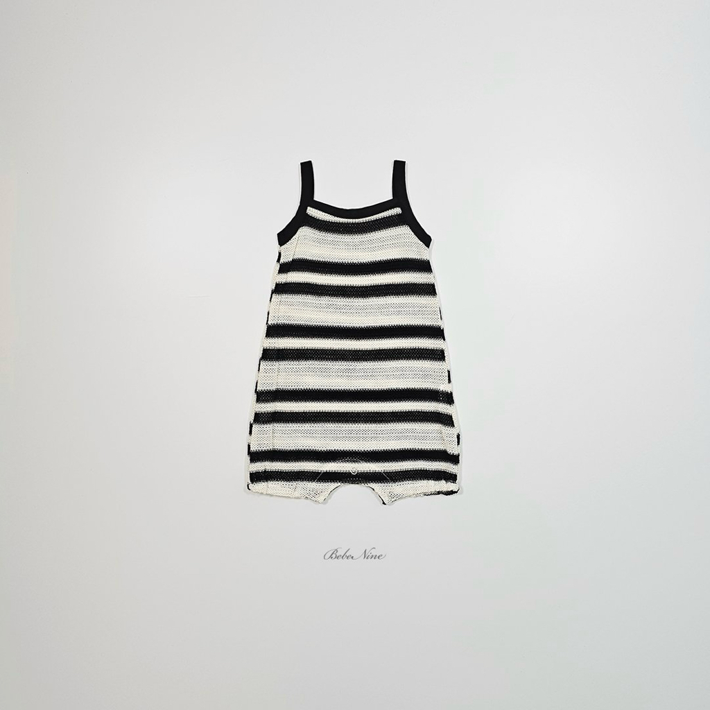 ☀️預訂 韓國直送☀️🇰🇷Bebenine兩色撞色條紋吊帶連身服