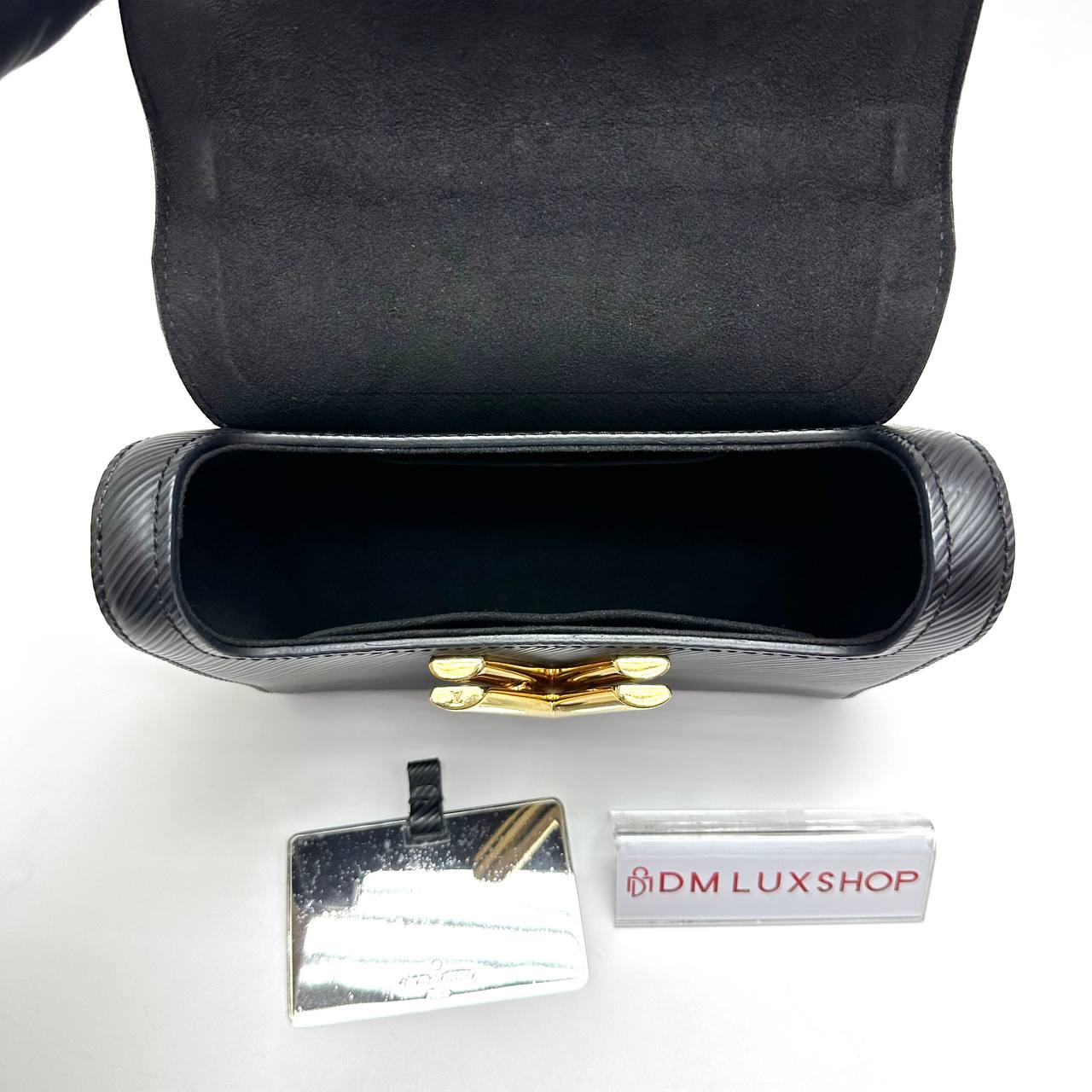 LV Black Epi Twist PM GHW