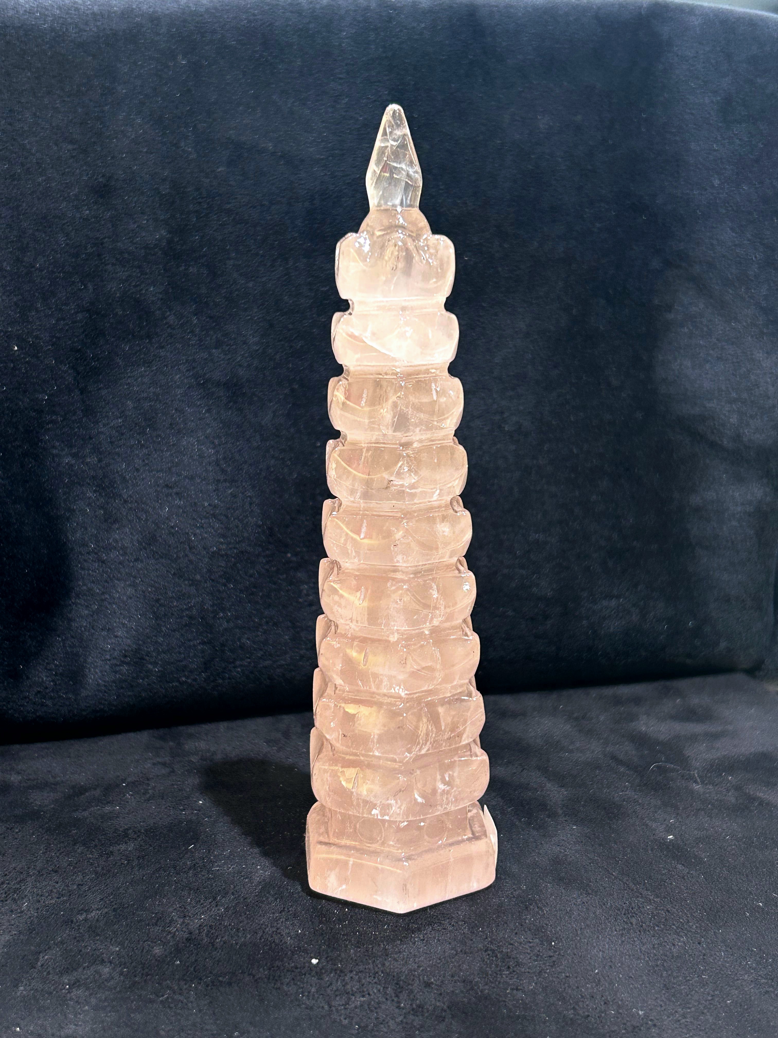 粉晶九層文昌塔