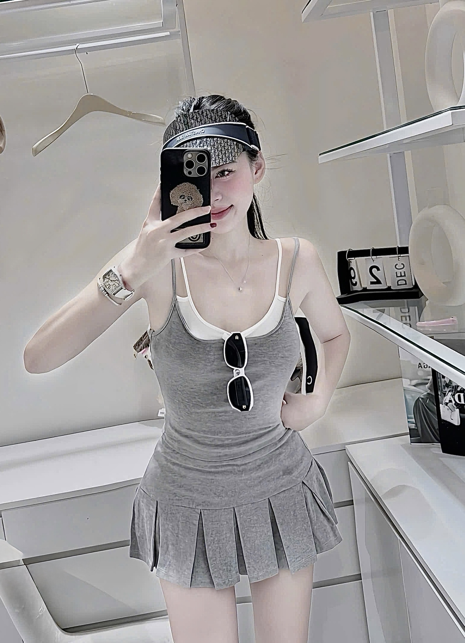 休閒裝灰白套裝**運動休閒裝白色外套三件套