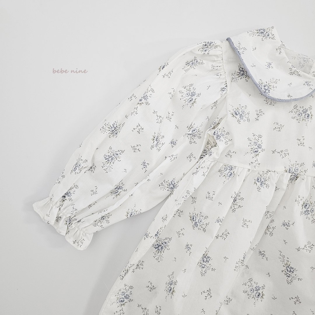 🌸預訂 韓國直送🌸🇰🇷Bebenine兩色翻領碎花長袖連身裙