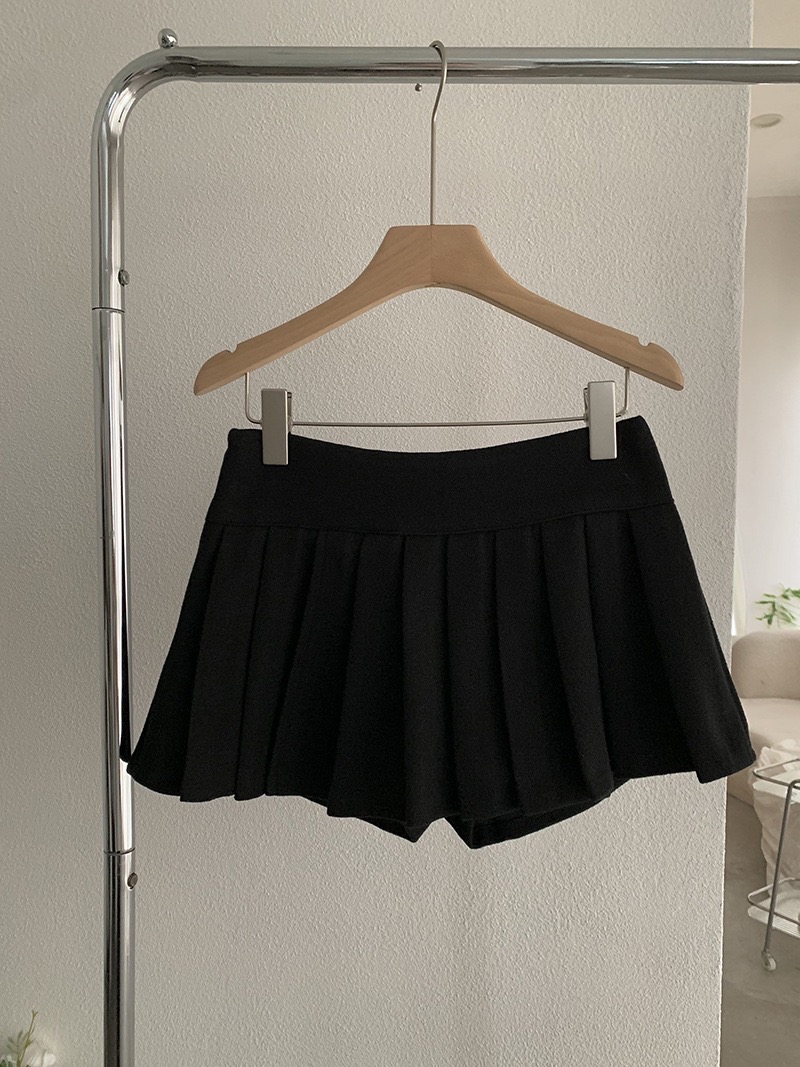 韩版百搭防走光百褶裙