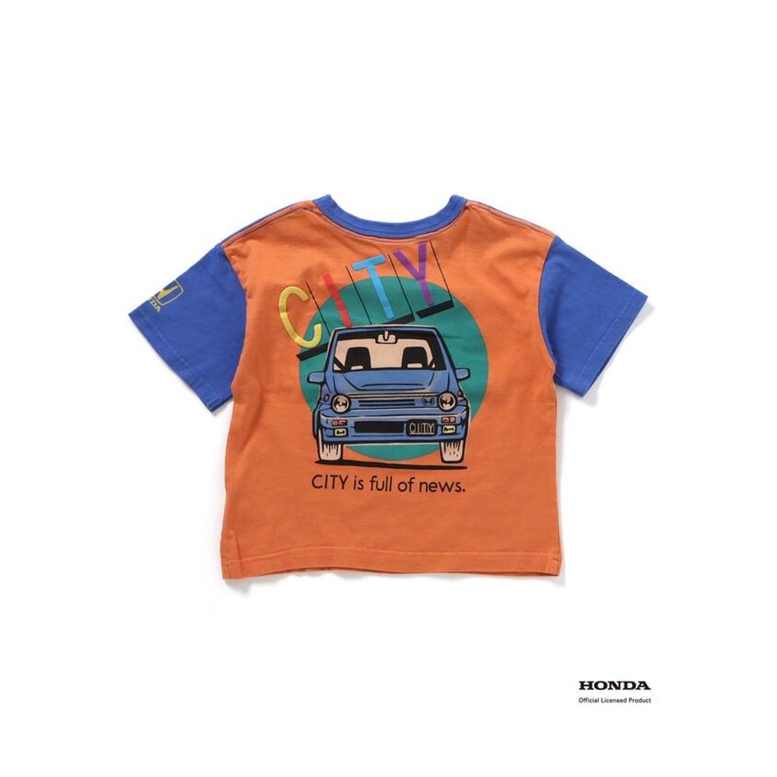 A0145 藍色Honda汽車短袖