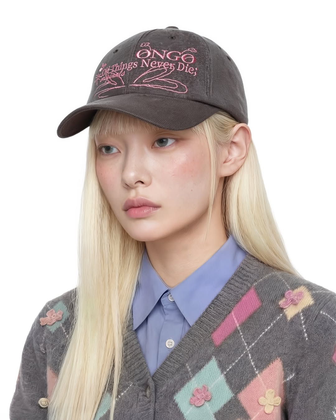 《Pre-Order》온고 ONGO old things never die Denim Flower Knot Cap 牛仔布帽子 (2026 Ver.)