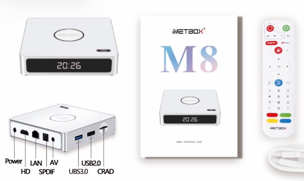 包郵🌟香港行貨🌟18個月保養 愛米盒子 IMETBOX M8 4+ 64GB 8K 電視盒子 (2026)(升級版) 