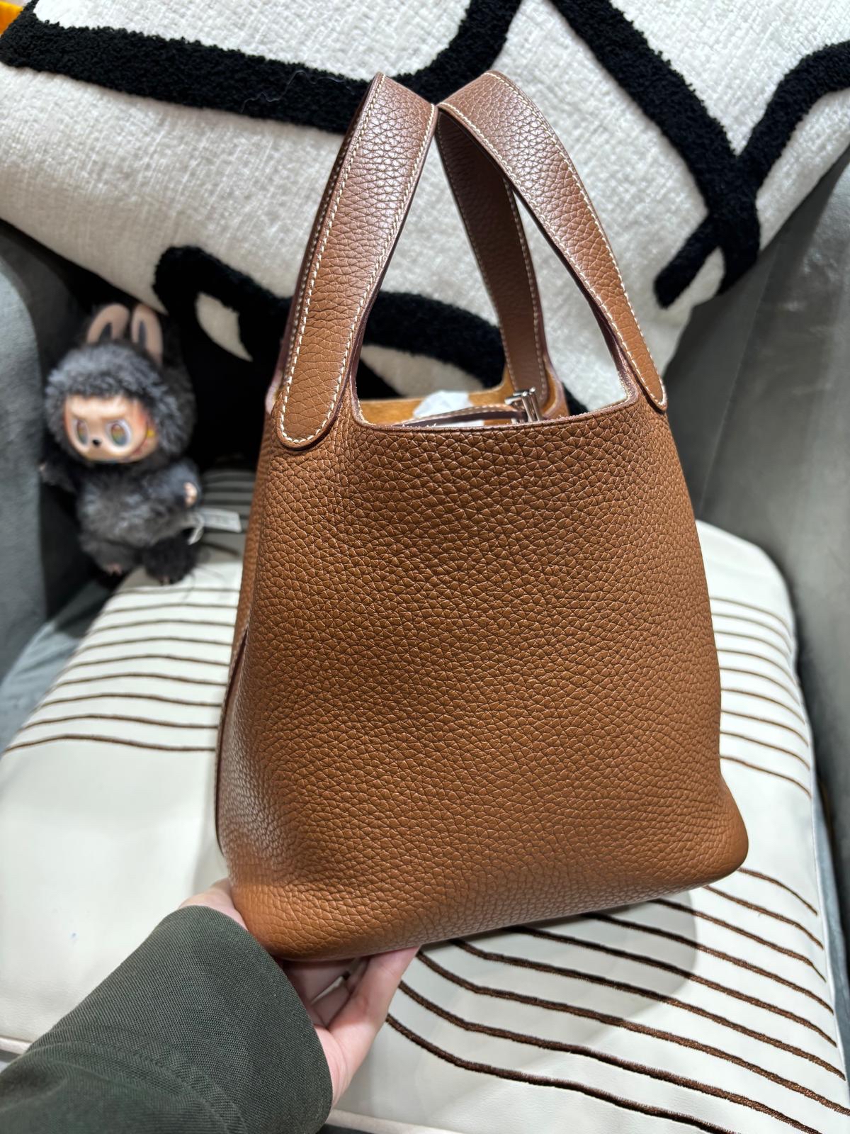Hermes Picotin 18 STAMP Z Gold 100%Authentic ,93%new  ✅key lock ✅dust bag
