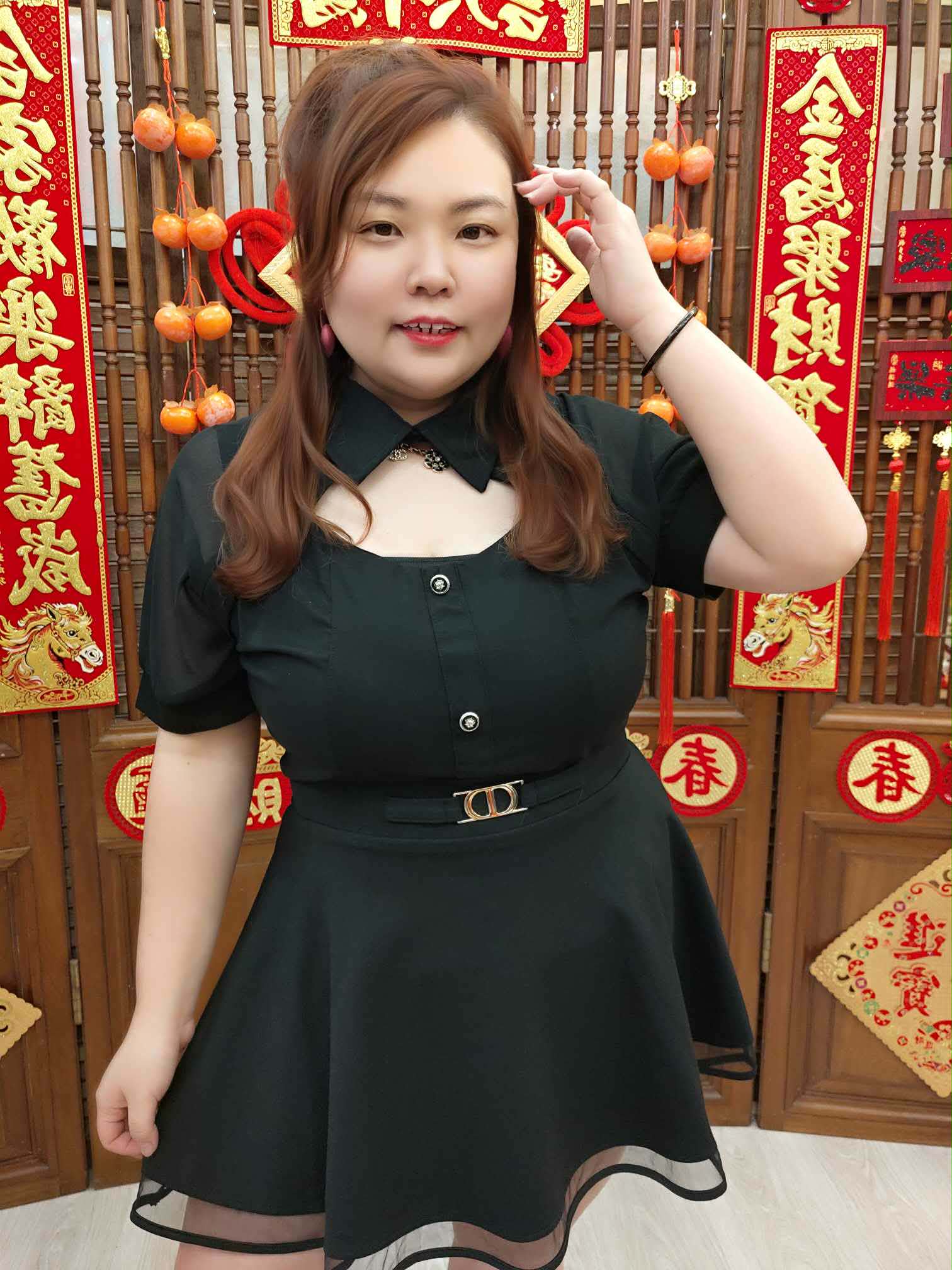 NJH10 TW#5013 有领镂空性感上衣