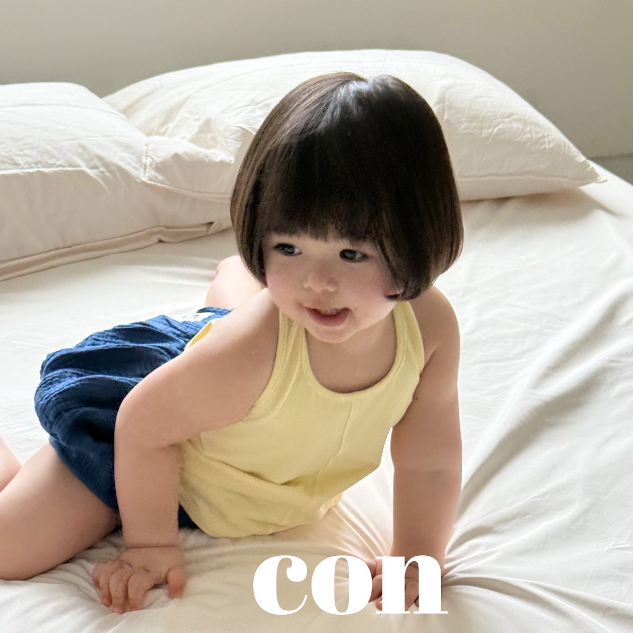 Con | Sleeveless top (Yellow size 1(66-77)/size 4(97-107)