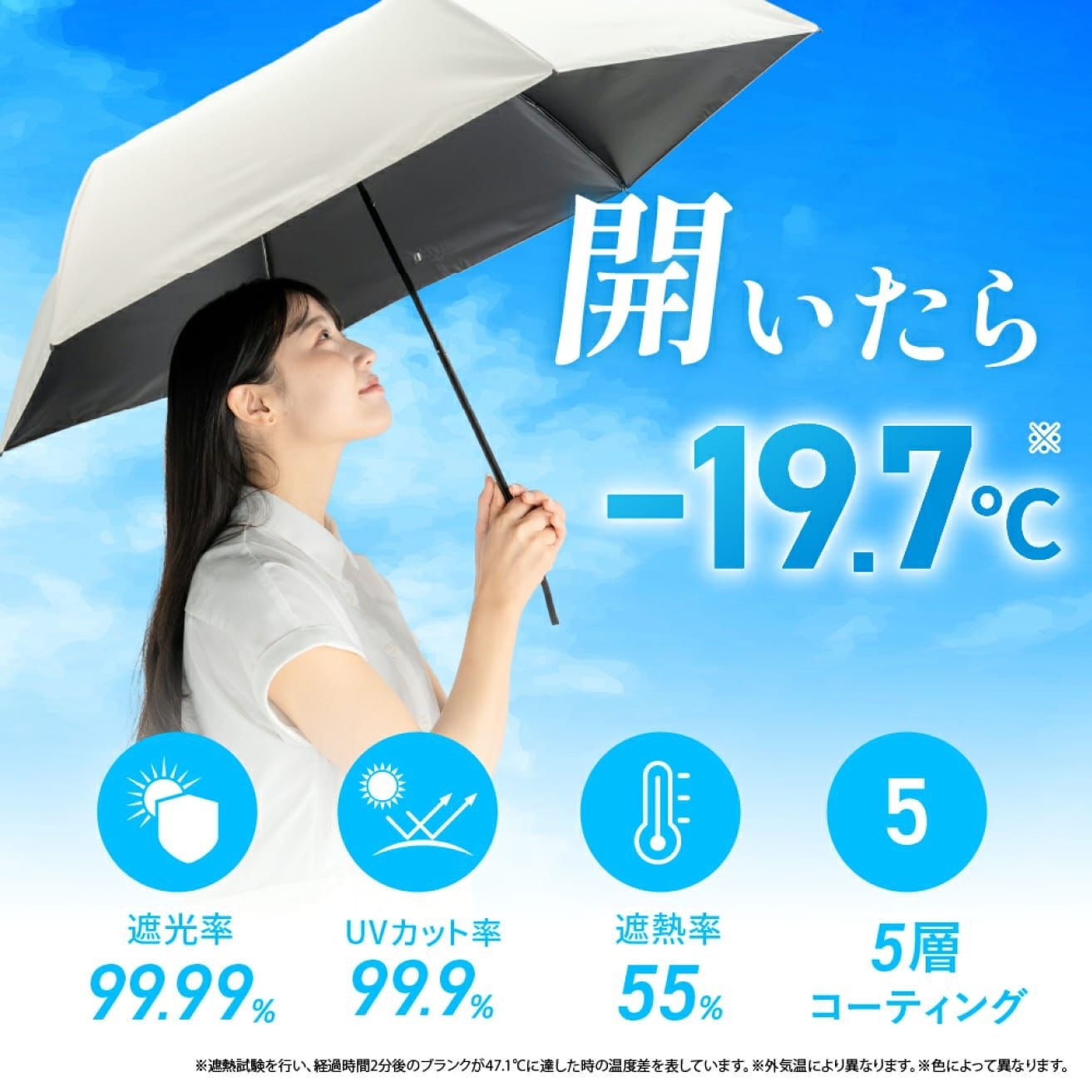 日本🇯🇵直送@限時預購🔛PROTECT U -19.7度降溫晴雨兩用縮骨遮