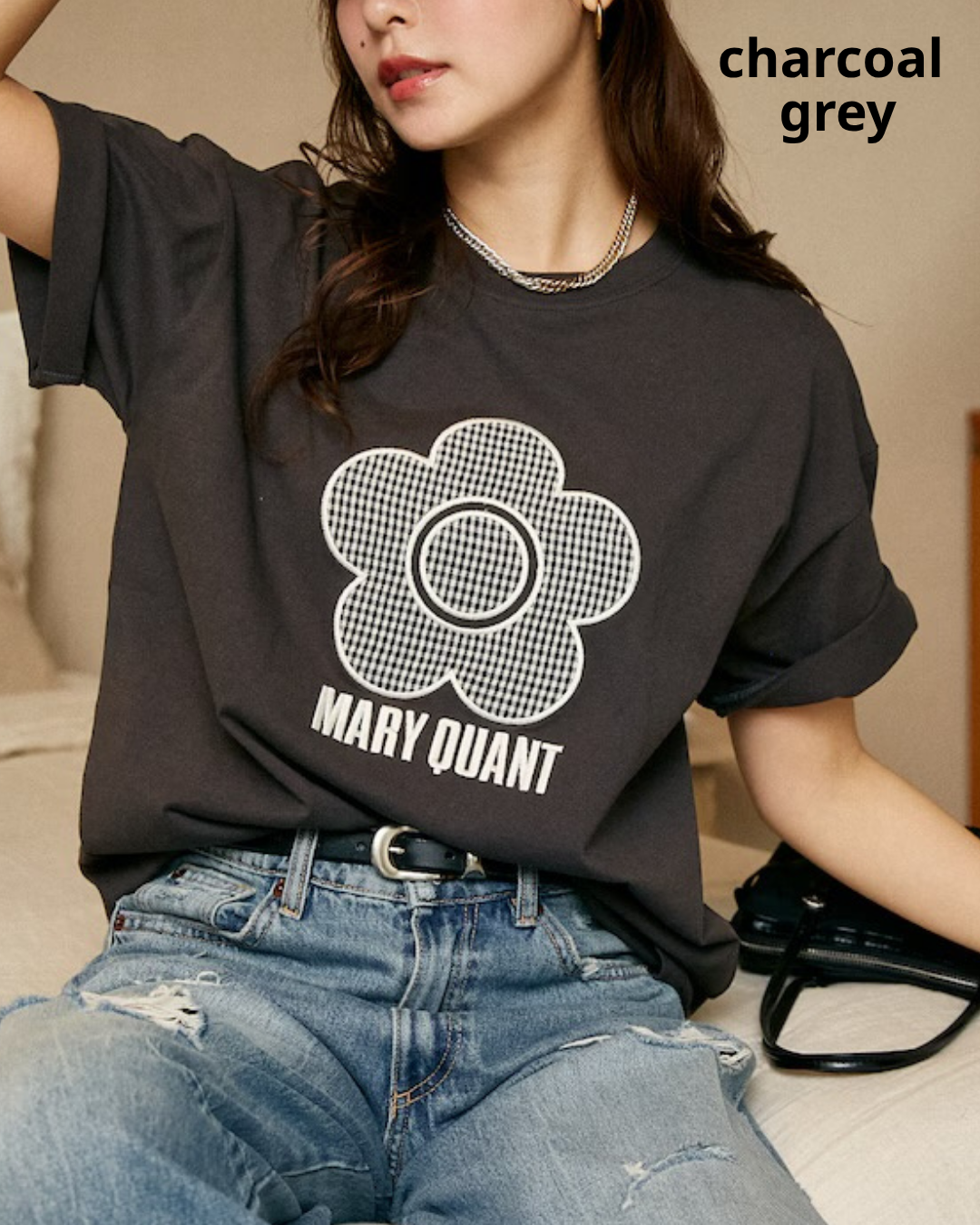 日本代購【 2026 新商品 日本直送  MARY QUANT × PUBLUX 限定聯乘  花花 T恤 Limited Collab logo tee 】