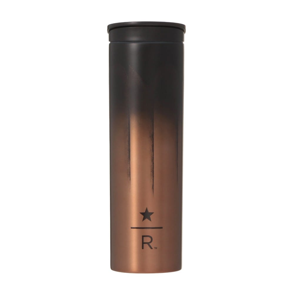 《日本 🇯🇵 STARBUCKS RESERVE》✨️不鏽鋼黑色銅色漸變保溫瓶 473ml✨️ 
