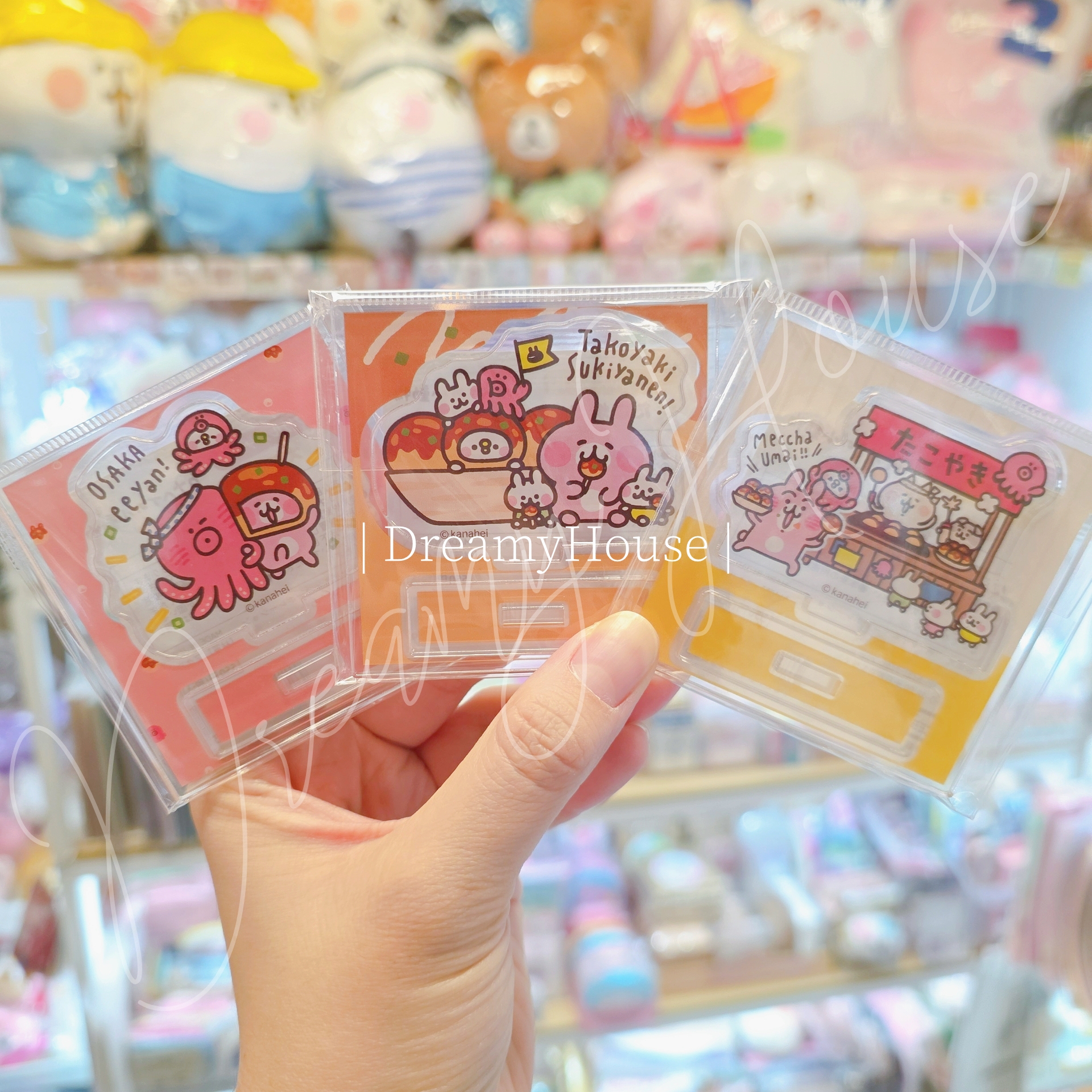 日本 kanahei KIDDYLAND 大阪梅田店 10週年記念 章魚燒系列 立牌