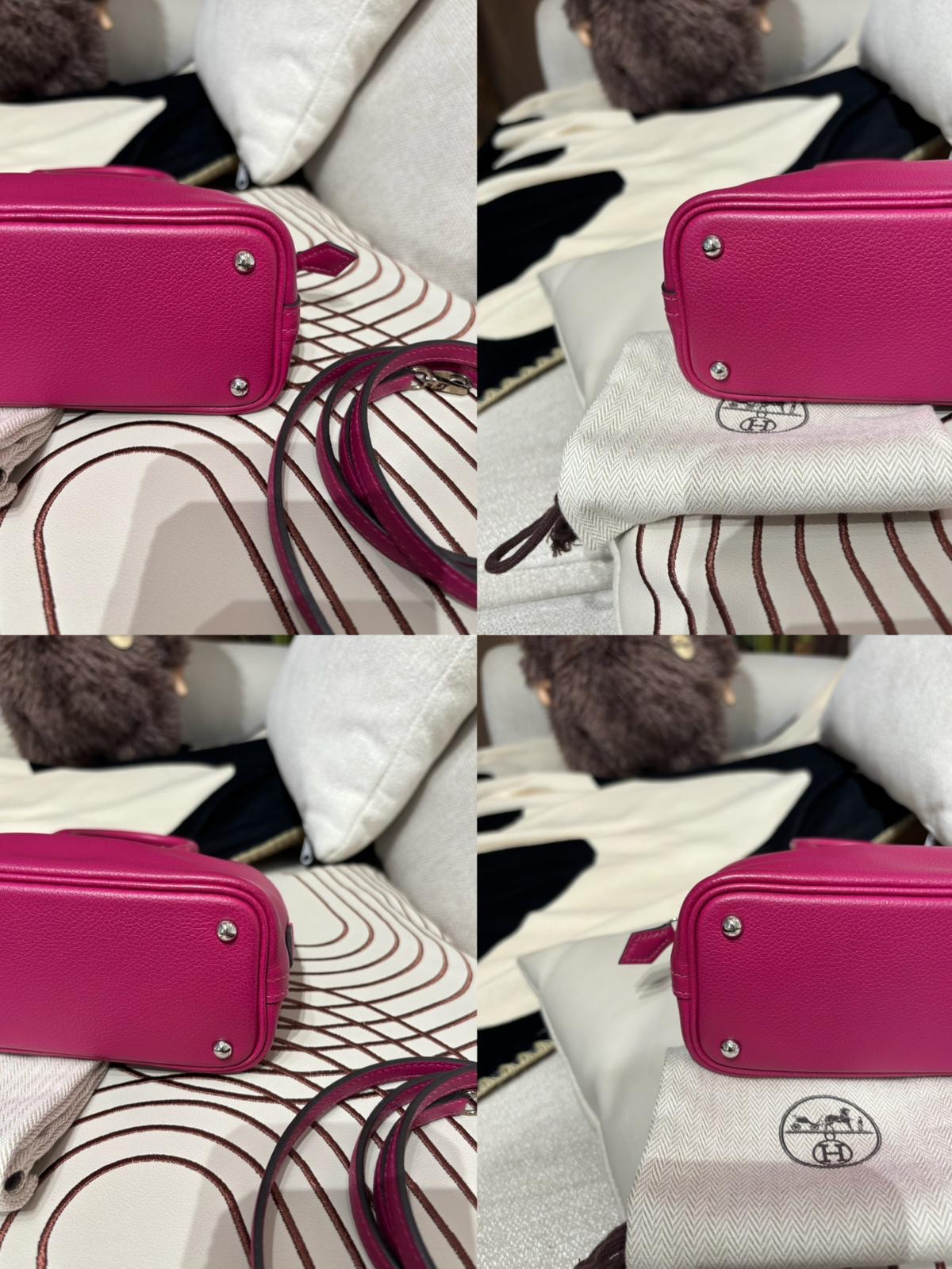 Hermes mini bolide,STAMP C ,L3 玫瑰紫色EverColor牛皮  100%Authentic ,95%new ✅收據✅strap ✅dust bag✅盒