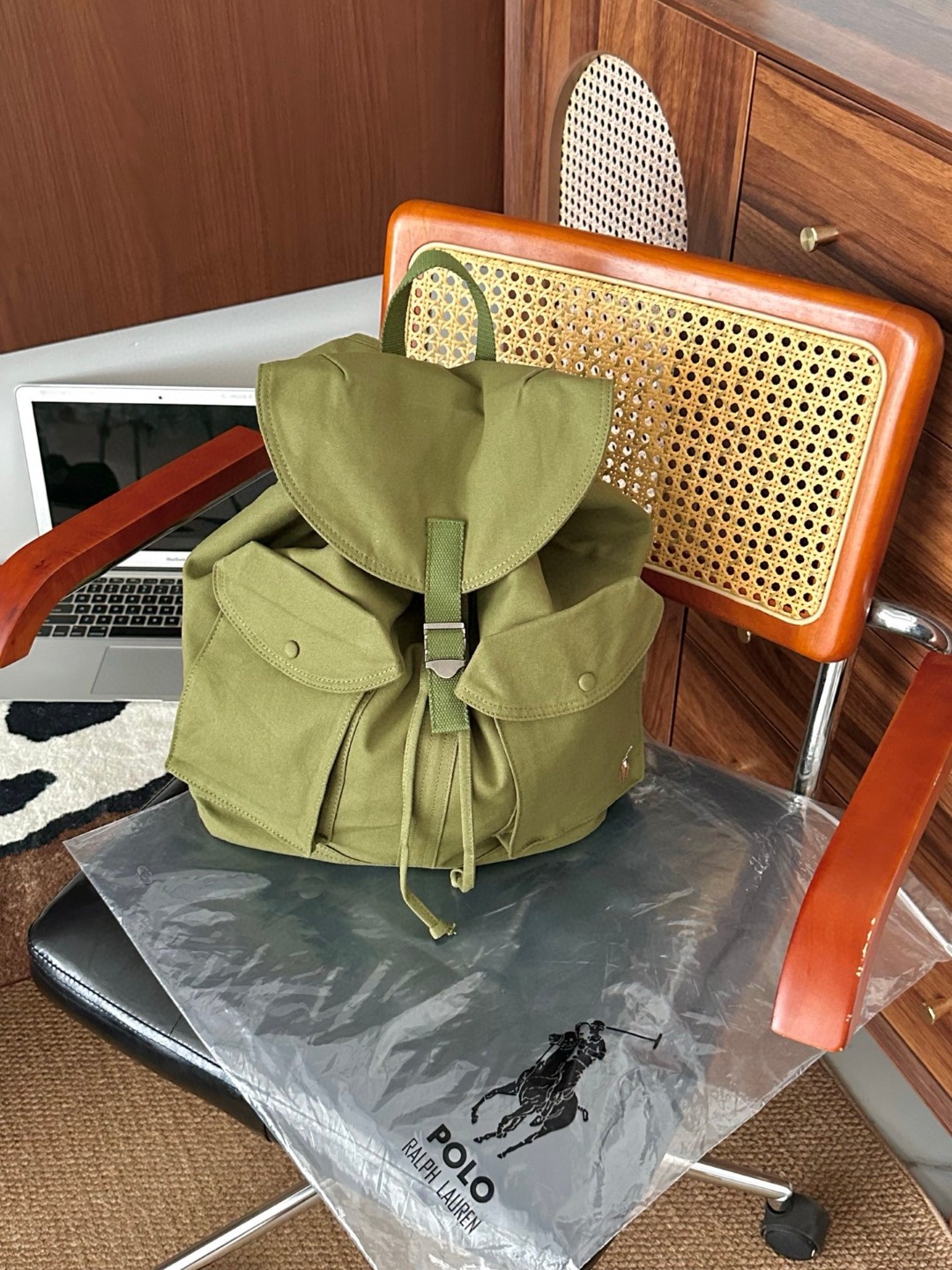 0805 RL Polo FLAP-TOP CANVAS BACKPACK 翻蓋帆布背囊 9月中 